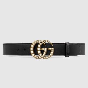 Gucci Belt with Pearl Double G